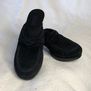 Michael Kors Black suede clogs